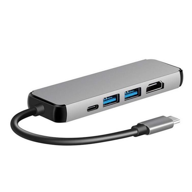 USB C 5 in 1 Hub USB C HUB with 1000mbps Ethernet Adapter for macbook
