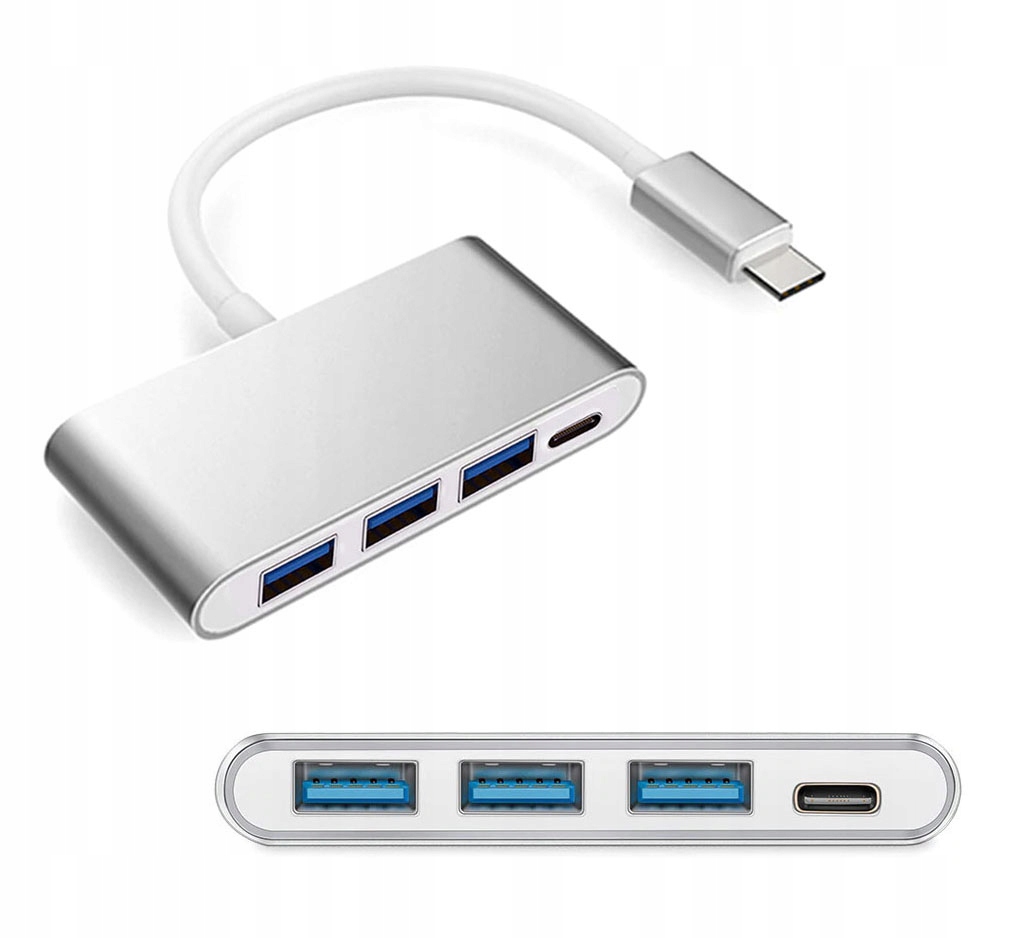 USB-C 3.1 to 3x USB 3.0 adapter with PD Charging 