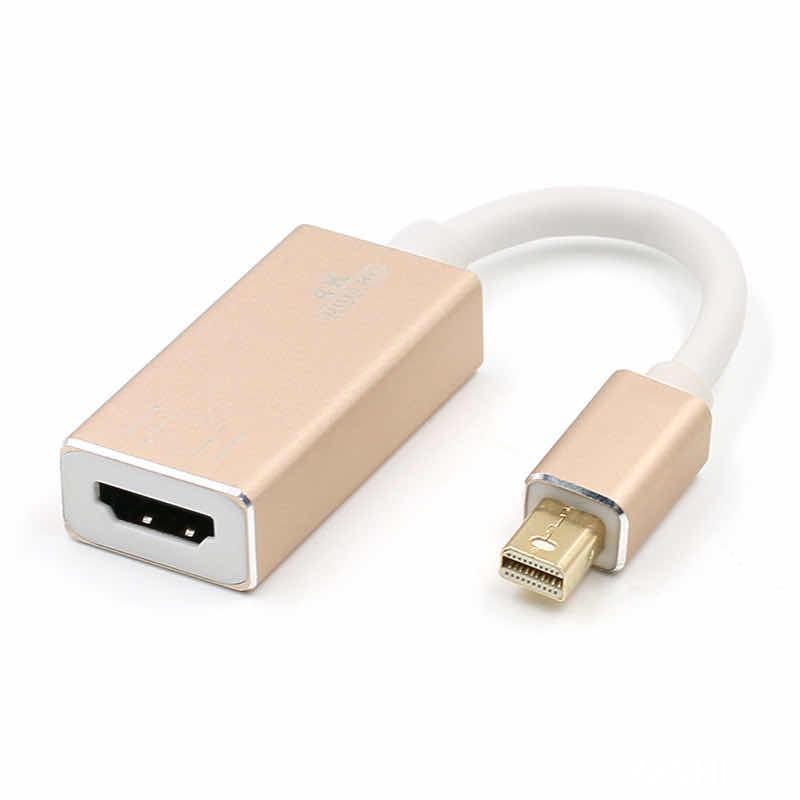 Aluminum Alloy Mini Display Port to HDMI Adapter Cable 4k