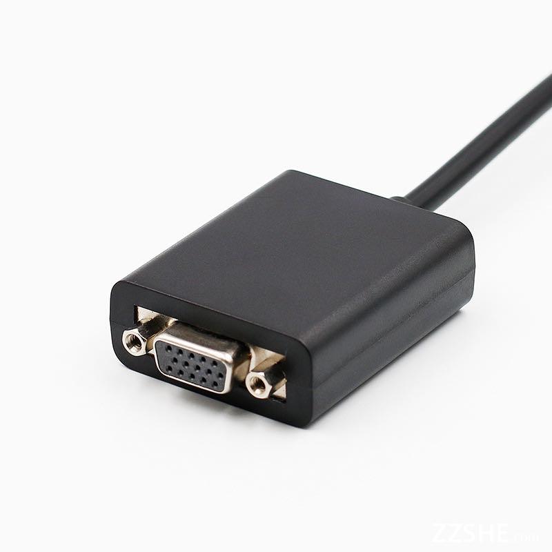 Mini DisplayPort to VGA Adapter with Screw