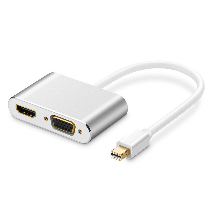 2 in 1 Mini DisplayPort to HDMI VGA Adapter