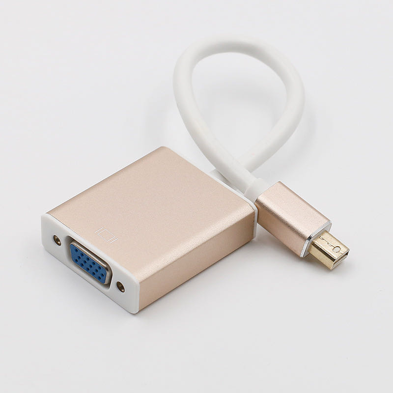 Aluminum Alloy Shell Thunderbolt Mini DP to VGA 