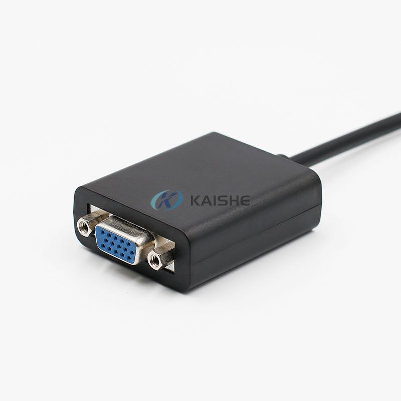 Display Port (DP) to VGA Adapter Cable Converter(Male to Female) With Screw