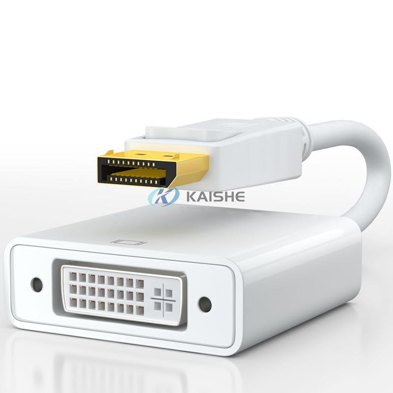 Gold Plated DisplayPort to DVI Male to Female Converter