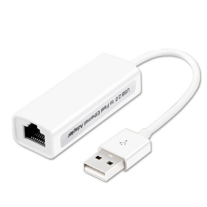 USB 2.0 to 10/100M Ethernet Adapter Laptop RJ45 LAN Network Extender 