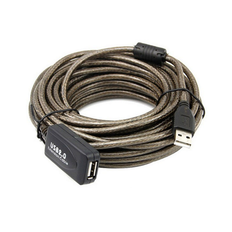 Premium Active USB 2.0 Extension Cable with Built-in Signal Booster Chipset Male to Female 