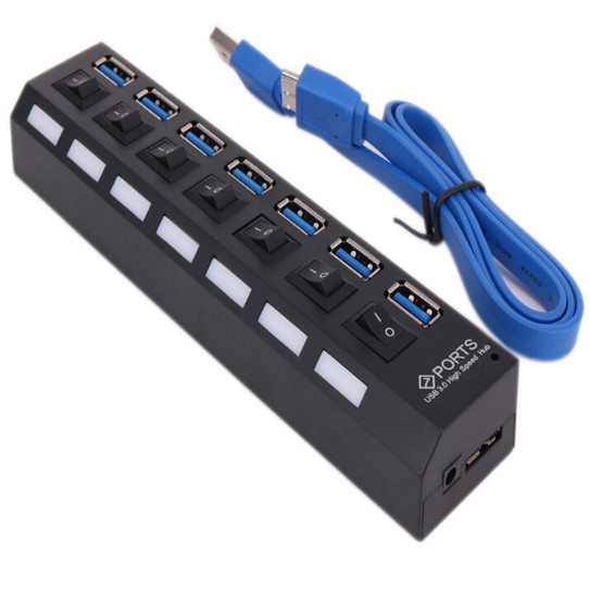 USB Hub 7 Port USB 3.0 Data Hub