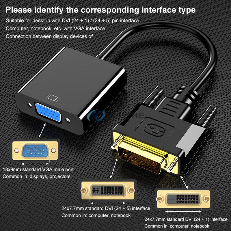 Active  DVI-D 24+1 to VGA Male to Female Adapter