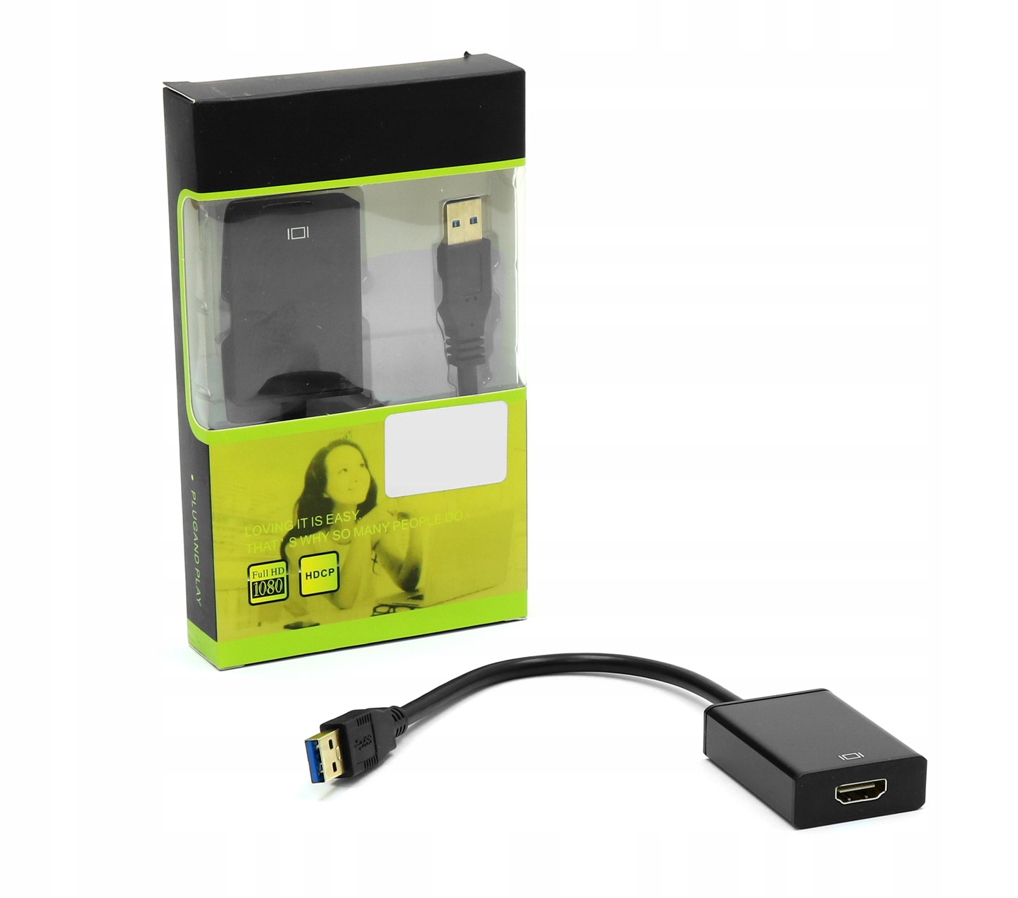  1080P HD USB 3.0 to HDMI Adapter Cable