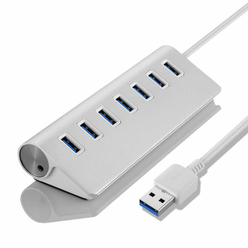 Aluminum 7-Port USB 3.0 Hub