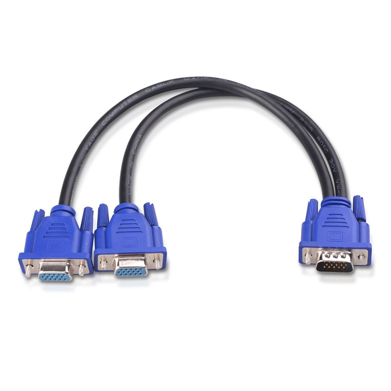 3+6 VGA Splitter Cable (VGA Y Cable) for Screen Duplication