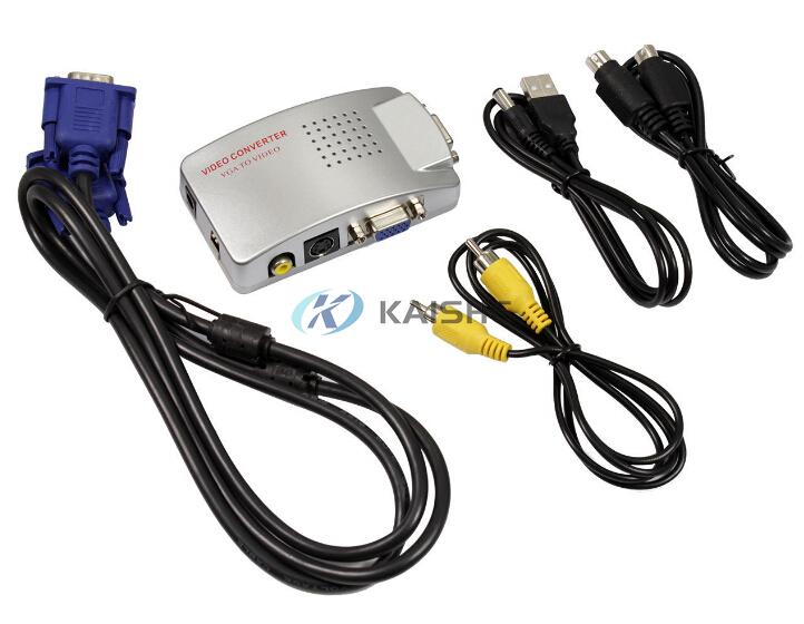 VGA To RCA Adapter Composite AV S Video Converter