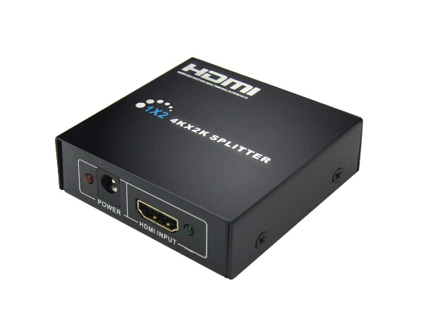 HDMI Splitter 1 in 2 Out, 1x2 HDMI Splitter Supports 3D 4K x 2K @30HZ