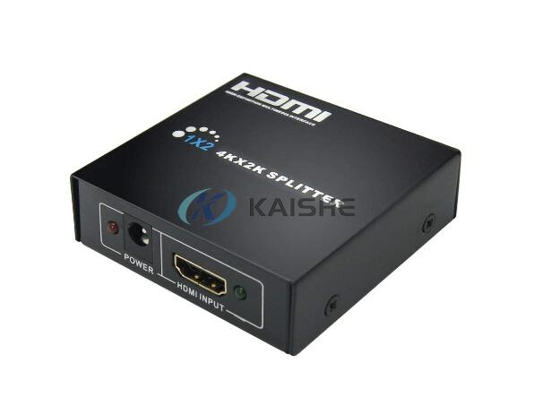 HDMI Splitter 1 in 2 Out, 1x2 HDMI Splitter Supports 3D 4K x 2K @30HZ