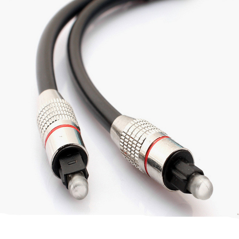 Metal Toslink Digital Optical Audio Cable (S/PDIF)