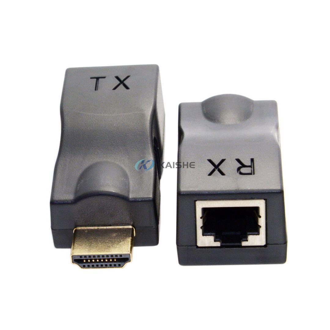 HDMI to RJ45 Extender by Single 30M Ethernet LAN Cat5e/6 Network Cable