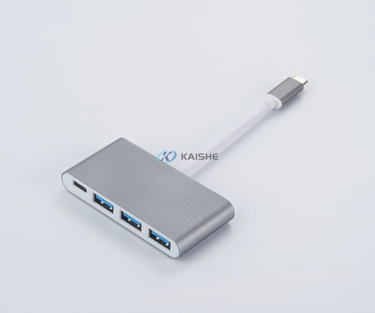 USB-C 3.1 to 3x USB 3.0 adapter with PD Charging 