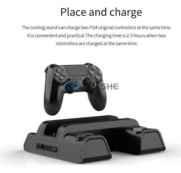 Cooling Base Game Disc Storage For Playstation 4 PS4/Slim/Pro Console Cooling Base