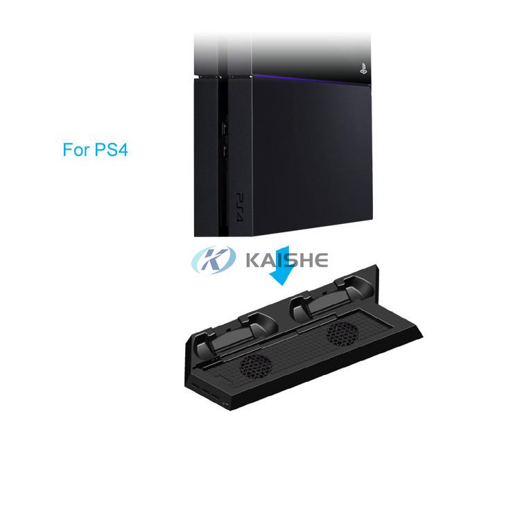 3 in 1 Vertical Stand Cooling Fan Charging Stand For PlayStation4 PS4 Slim Game Console