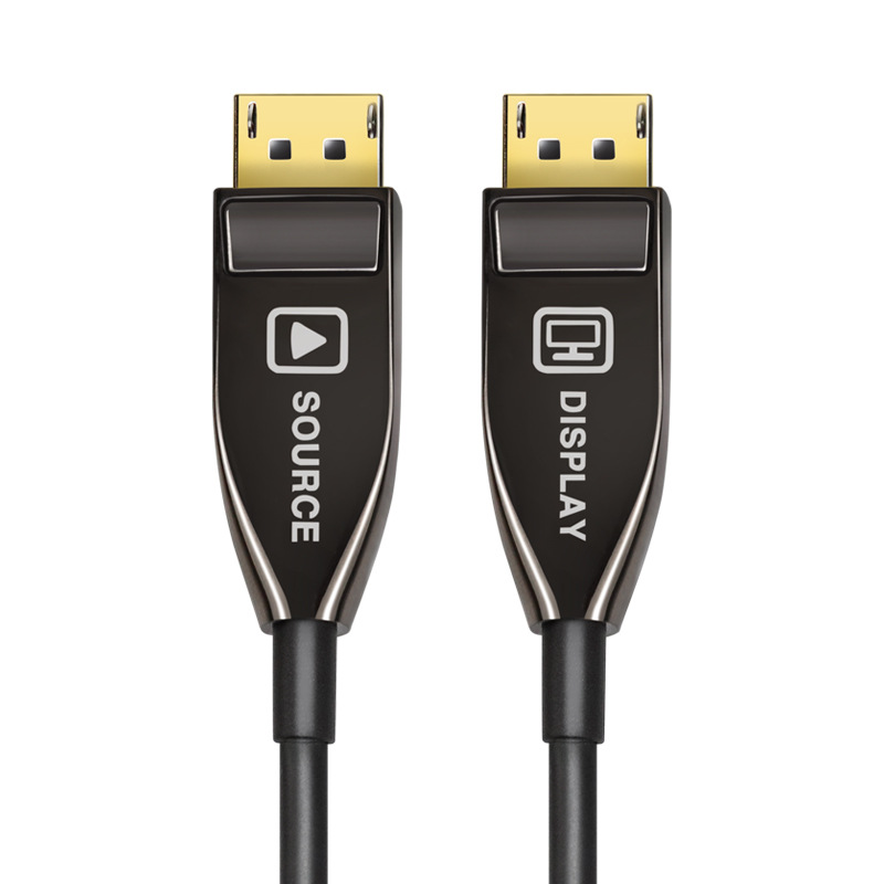 Fiber Optic Displayport 1.4 Cable Supports 8K@60Hz, 4K@144Hz, 32.4Gbps, Slim and Flexible Fiber DP to DP Cable