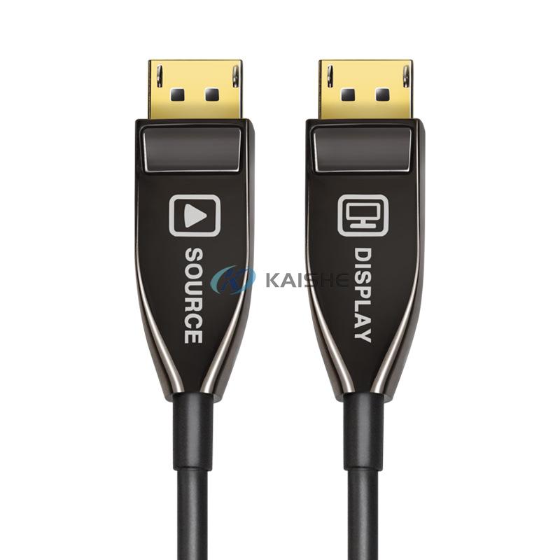 Fiber Optic Displayport 1.4 Cable Supports 8K@60Hz, 4K@144Hz, 32.4Gbps, Slim and Flexible Fiber DP to DP Cable