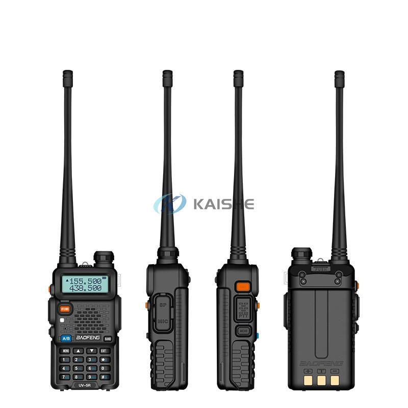 Baofeng UV-5R 3rd Gen 8-Watt Dual Band Two-Way Radio (136-174MHz VHF & 400-520MHz UHF) Includes Full Kit with Large Battery