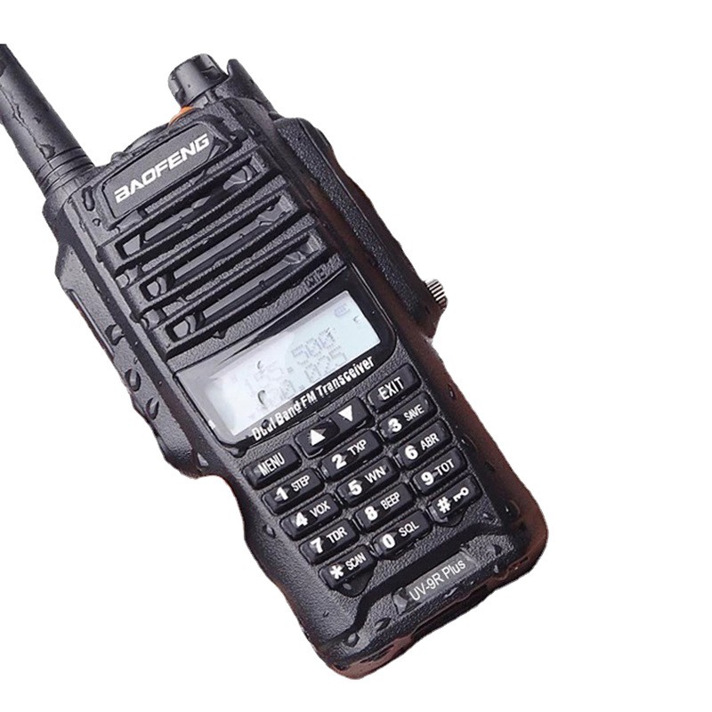 Baofeng Uv-9r Plus 8Watts Walkie Talkie Bf-uv9r Plus Ip67 Waterproof Uhf/VHF Dual Band Radio 8W